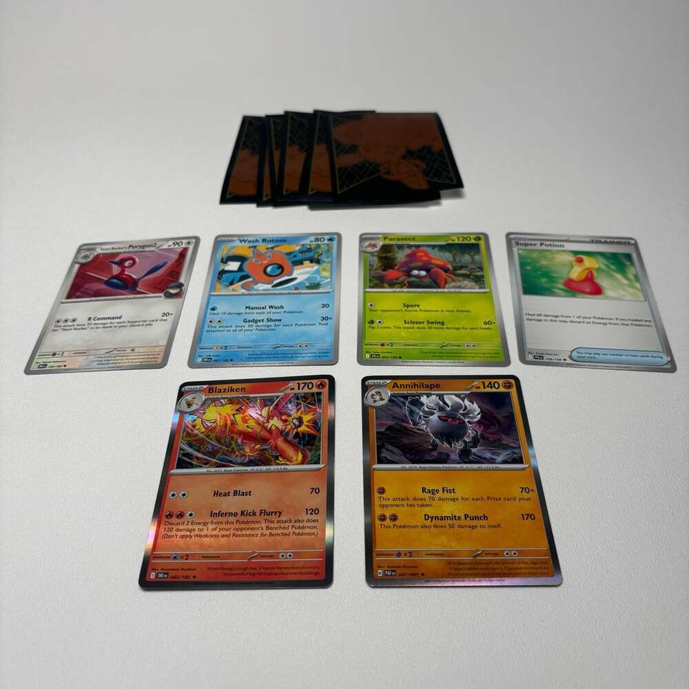 Pokemon TCG Assorted Cards Lot With Sleeves